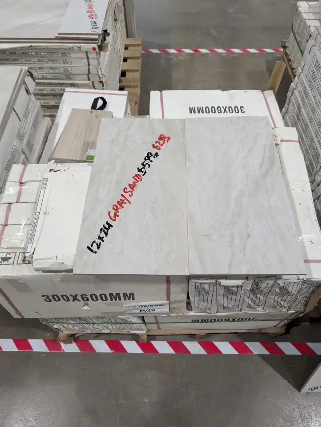 12x24 GRAY SAND IN STORE TILE - $1.89/SF SQUAREFOOT FLOORING
