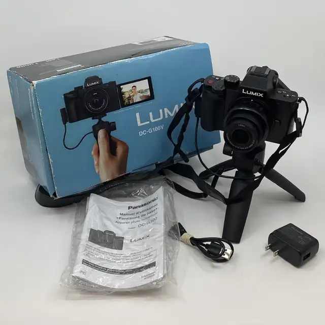 Panasonic Lumix DC-G100V Mirrorless Camera Vlogging Kit $499