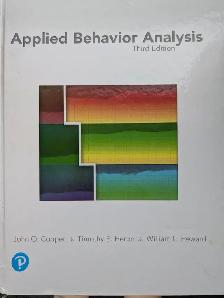 Applied Behavior Analysis (3rd Edition) – Cooper, Heron & Heward