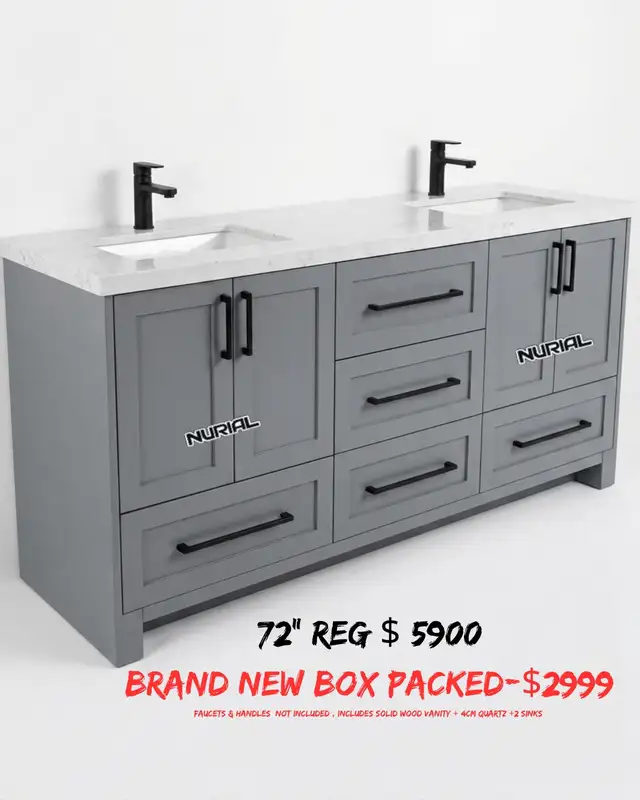 floating vanity Kitchen cabinets quartz countertop