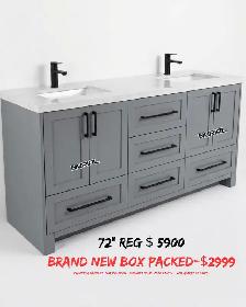 floating vanity Kitchen cabinets quartz countertop