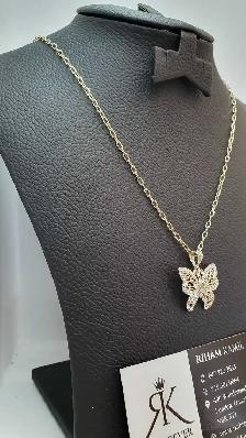 10 yellow gold chain & pendant #437_12 - Photo 3