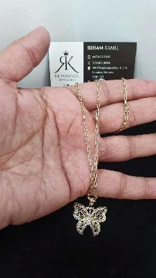 10 yellow gold chain & pendant #437_12 - Photo 5