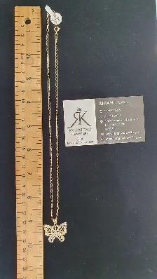 10 yellow gold chain & pendant #437_12 - Photo 7