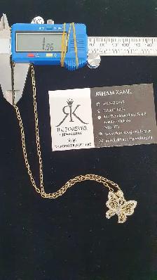 10 yellow gold chain & pendant #437_12 - Photo 8