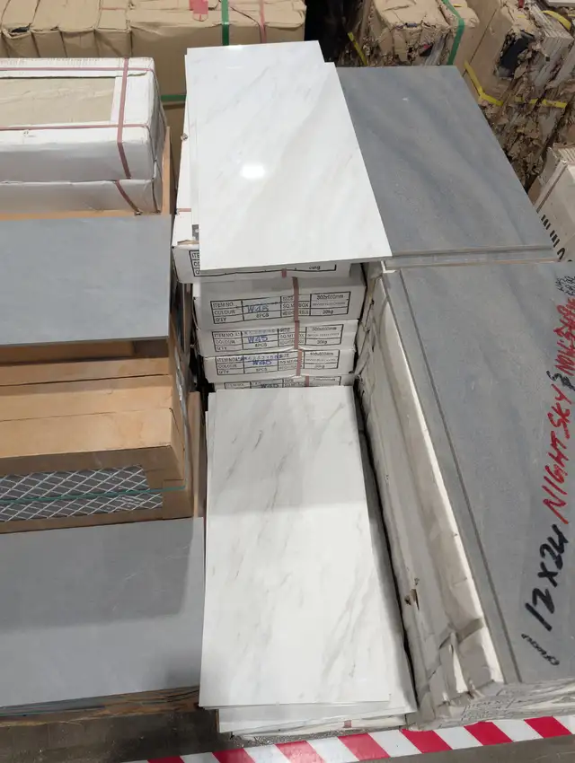 $1.99/SF 12x24 CARRARA IN STORE TILE - BUY ALL DEAL