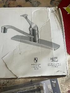 Kitchen faucet with faucet kit