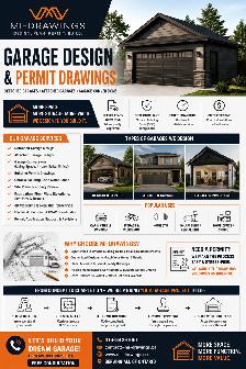 Garage Design & Permit Drawings | Attached or Detached Garage On