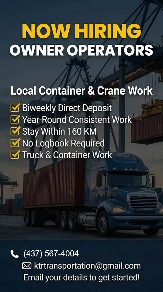 Az Owner Operator ( Local/City) work