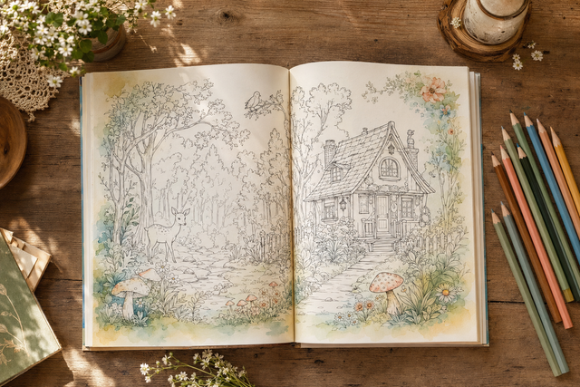 Personalized Children's Story & Coloring Book - Custom Family Gi