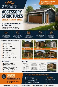 Accessory Structure Design | Garage, Shed & Permit Drawings