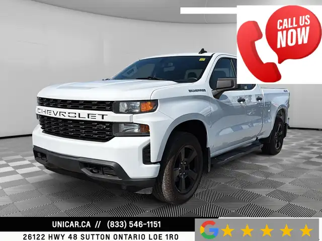 2019 Chevrolet Silverado 1500 LT Custom / 5.3L V8 / 4WD / Double