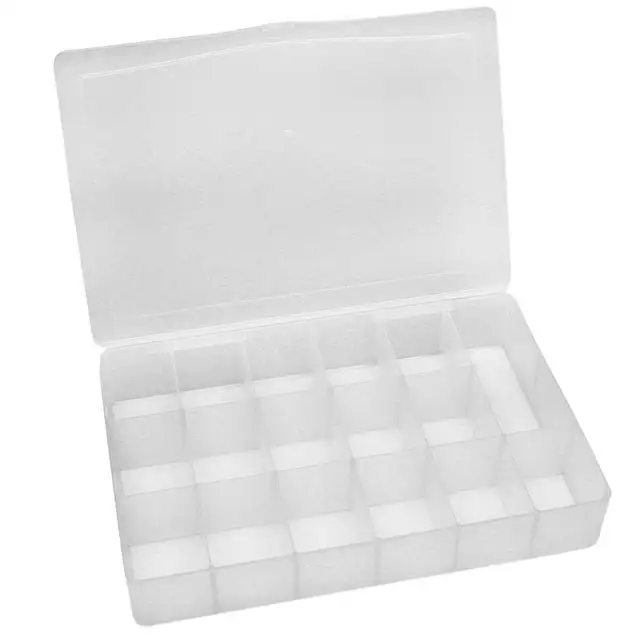 Storage Bin 17 Compartment For Beads 7' x 10.5' Transparent