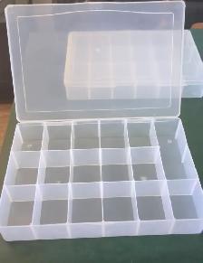 Storage Bin 17 Compartment For Beads 7' x 10.5' Transparent - Photo 4