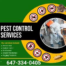 PEST CONTROL & WILDLIFE REMOVAL ON CALL 647-334-0405