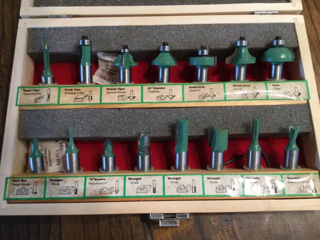 15 piece Router Bit Set