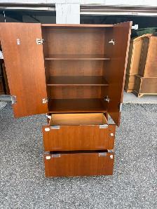 Free delivery used Wooden Cabinet with Shelves and Drawers - Photo 7