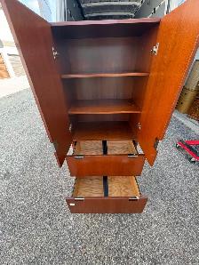 Free delivery used Wooden Cabinet with Shelves and Drawers - Photo 8