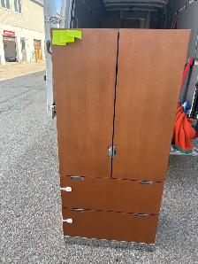 Free delivery used Wooden Cabinet with Shelves and Drawers - Photo 8