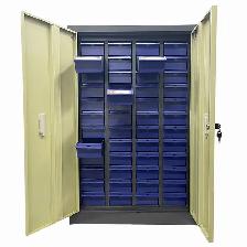 48Medium Drawer Parts Cabinet w/Door Iron Storage Cabinet 054555 - Photo 4
