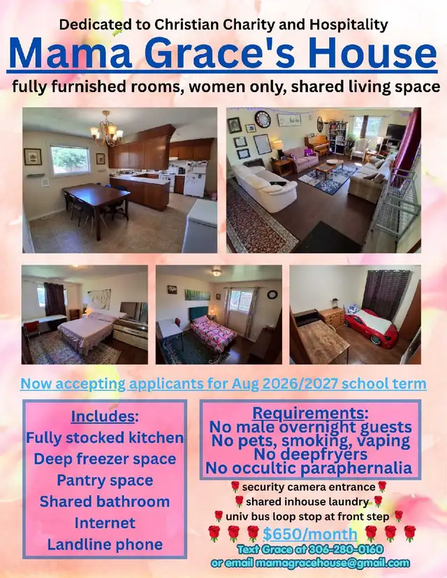 Furnished Rooms, Women Only