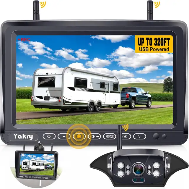 RV Backup Camera Wireless Plug and Play: Pre-Wired for Furrion S