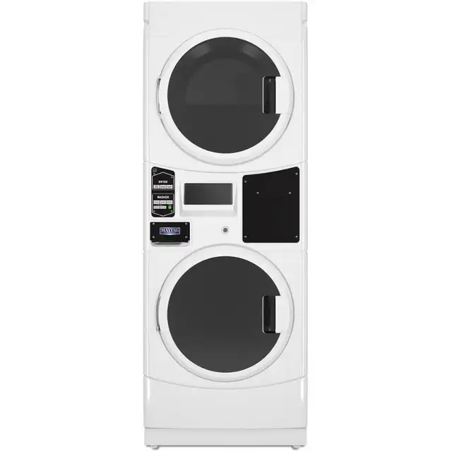 Maytag Commercial sécheuses et laveuse superposées MLG22PRAWW