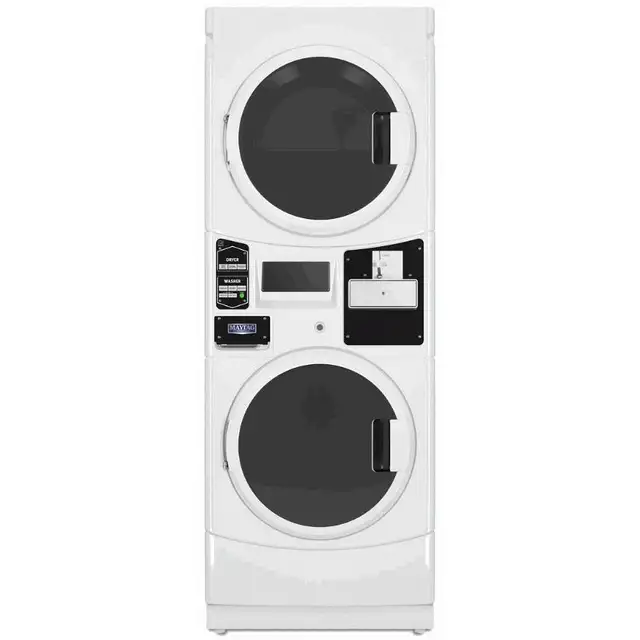 Maytag Commercial sécheuses et laveuse superposées MLG22PDAWW