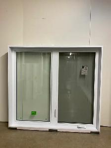 10878BP Fenêtre Battant PVC Blanc 2 sect 1 ouvr 61 x 58 - Photo 2