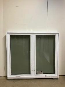 10858BP Fenêtre Battant PVC Blanc 2 sect 2 ouvr 55 3/4 x 50 - Photo 2