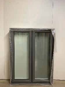 10827BH Fenêtre Battant HYBRIDE Charbon 2 sect 1 ouvr 40 x 52