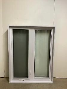 10827BH Fenêtre Battant HYBRIDE Charbon 2 sect 1 ouvr 40 x 52 - Photo 2