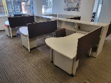 Desks/ L-Shape 60x42 workstations with BF mobile $250.00 each - Photo 3