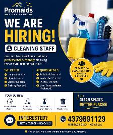 Hiring- Cleaning Staff
