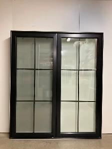 10744BH Fenêtre Battant HYBRIDE Noir Carrelage géorgien  61 x 71