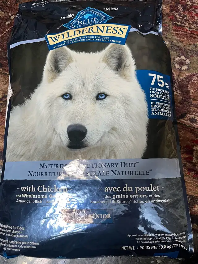 Dog Food Blue Buffalo 24LB Wilderness Chicken With Grain Recipe