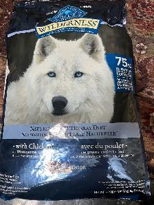 Dog Food Blue Buffalo 24LB Wilderness Chicken With Grain Recipe