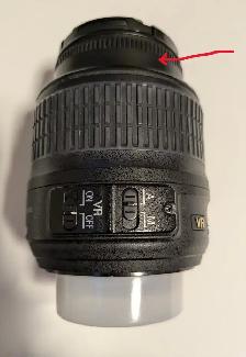 NIKON DX AF-S 18-55 VR - SEE PICS -WORKS BUT LOOSE FRONT ELEMENT