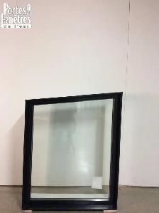 9169fp Fenêtre Fixe hybride trapèze NOIR 32 x 36 1/2 x 40 1/2