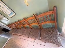 Solid Oak Dining Table & 8 Chairs - Photo 6