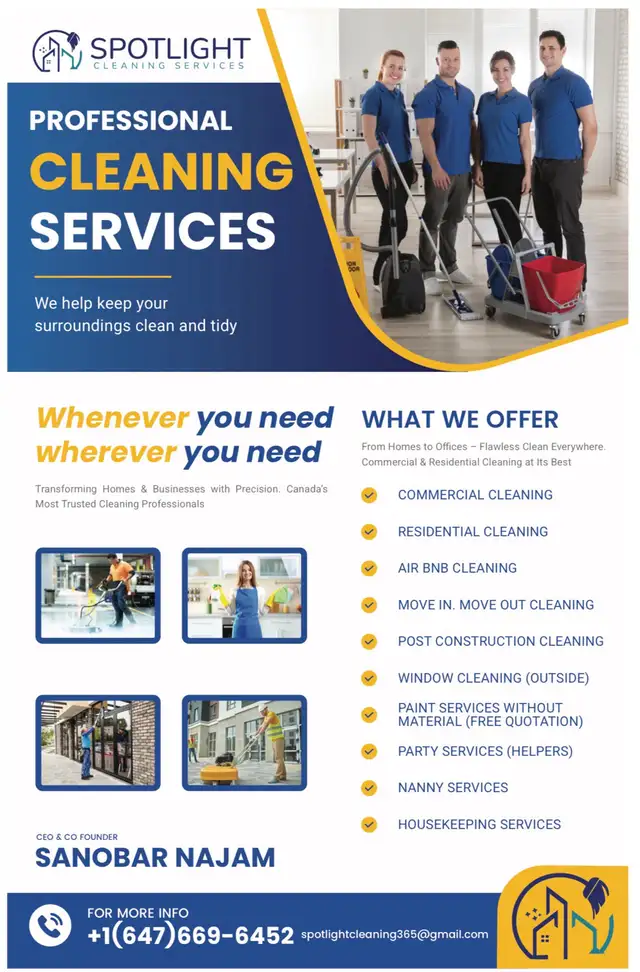 Cleaners needed