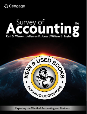 Survey of Accounting 11th Edition by Carl Warren 9798214052854