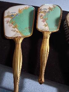 TWO VINTAGE DRESSER SETS - Photo 4