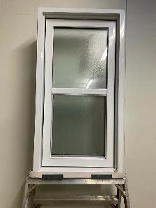 10877GH Fenêtre Guillotine HYBRIDE Verre givré 25 3/4x49 1/2