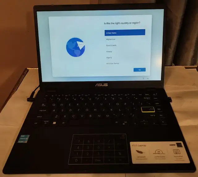 Asus E410 laptop.