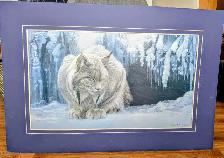 Robert Bateman print of a Dozing Lynx