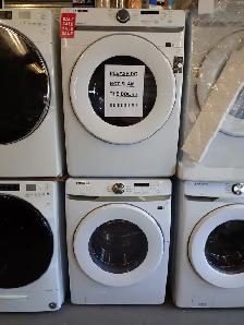 Samsung '27' White Front Load Washer and Dryer Set on Sale‼️