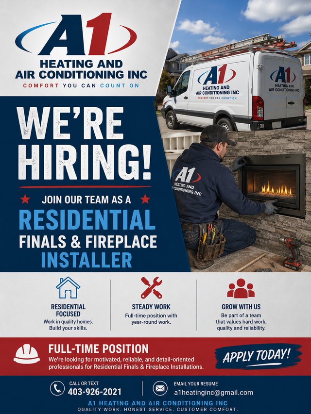 Residential HVAC Finals & Fireplace Installer