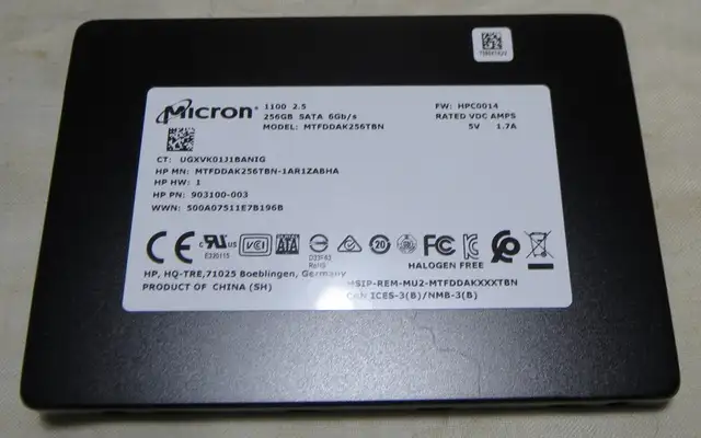 Micron SSD 256Gb SATA 6Gb/s