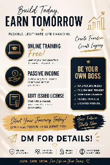 Work Remotely | Training Included | Government-Issued License
